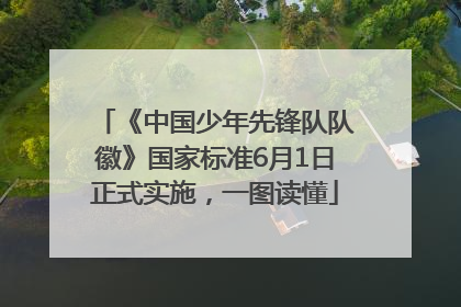 《中国少年先锋队队徽》国家标准6月1日正式实施，一图读懂