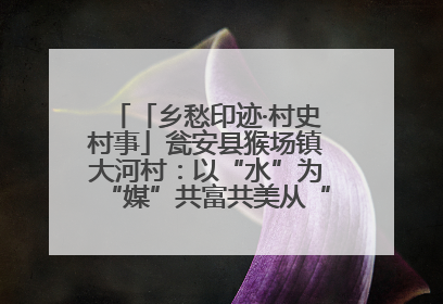 「乡愁印迹·村史村事」瓮安县猴场镇大河村：以“水”为“媒”共富共美从“河”而来