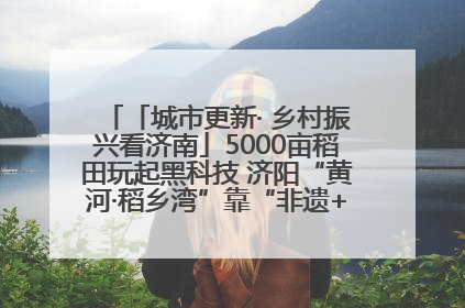 「城市更新· 乡村振兴看济南」5000亩稻田玩起黑科技 济阳“黄河·稻乡湾”靠“非遗+露营”火出圈
