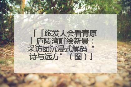 「旅发大会看青原」庐陵湾畔绘新景：采访团沉浸式解码“诗与远方”（图）