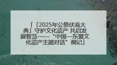「2025年公祭伏羲大典」守护文化遗产 共启发展智慧——“中国—东盟文化遗产主题对话”侧记