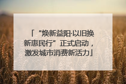 “焕新益阳·以旧换新惠民行”正式启动，激发城市消费新活力