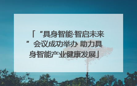 “具身智能·智启未来”会议成功举办 助力具身智能产业健康发展