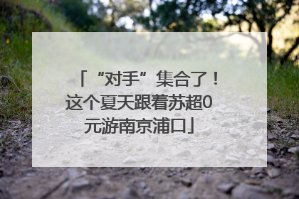 “对手”集合了！这个夏天跟着苏超0元游南京浦口