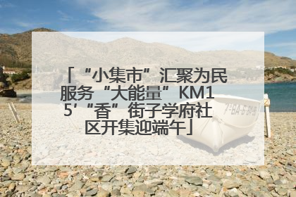 “小集市”汇聚为民服务“大能量”KM15′“香”街子学府社区开集迎端午