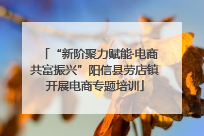 “新阶聚力赋能·电商共富振兴”阳信县劳店镇开展电商专题培训