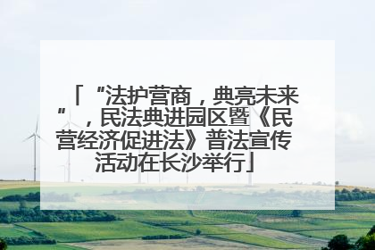 “法护营商，典亮未来”，民法典进园区暨《民营经济促进法》普法宣传活动在长沙举行