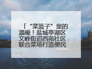 “菜篮子”里的温暖！盐城亭湖区文峰街道西苑社区联合菜场打造便民服务新体验