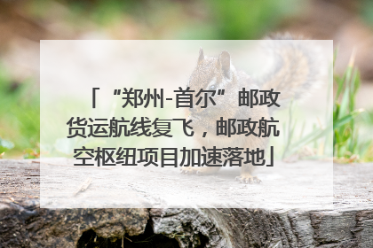 “郑州-首尔”邮政货运航线复飞，邮政航空枢纽项目加速落地