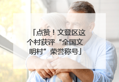 点赞！文登区这个村获评“全国文明村”荣誉称号