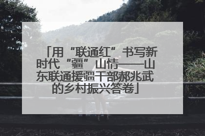 用“联通红”书写新时代“疆”山情——山东联通援疆干部郝兆武的乡村振兴答卷