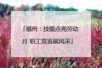 福州：技能点亮劳动月 职工竞赛展风采