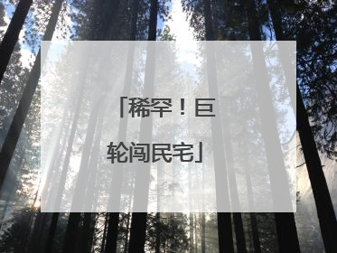 稀罕！巨轮闯民宅