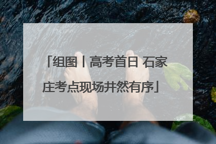 组图丨高考首日 石家庄考点现场井然有序