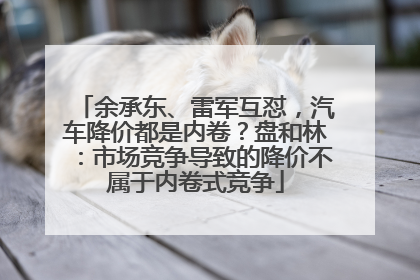 余承东、雷军互怼，汽车降价都是内卷？盘和林：市场竞争导致的降价不属于内卷式竞争