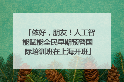 侬好，朋友！人工智能赋能全民早期预警国际培训班在上海开班
