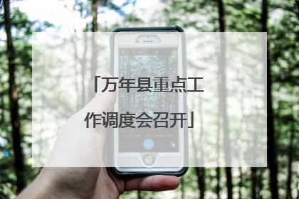 万年县重点工作调度会召开