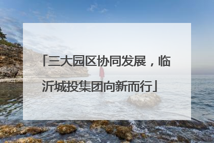三大园区协同发展，临沂城投集团向新而行