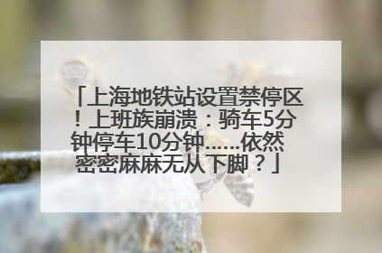 上海地铁站设置禁停区！上班族崩溃：骑车5分钟停车10分钟……依然密密麻麻无从下脚？