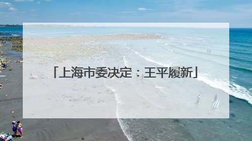 上海市委决定：王平履新
