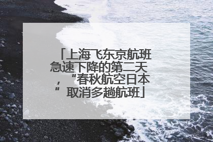 上海飞东京航班急速下降的第二天，“春秋航空日本”取消多趟航班