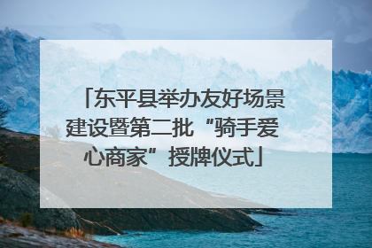 东平县举办友好场景建设暨第二批“骑手爱心商家”授牌仪式