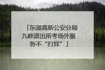 东湖高新公安分局九峰派出所考场外服务不“打烊”