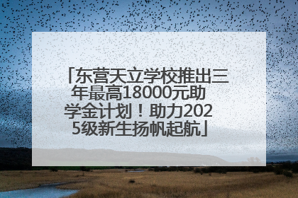 东营天立学校推出三年最高18000元助学金计划！助力2025级新生扬帆起航