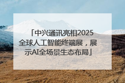 中兴通讯亮相2025全球人工智能终端展，展示AI全场景生态布局