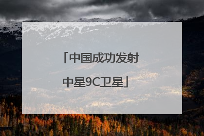 中国成功发射中星9C卫星