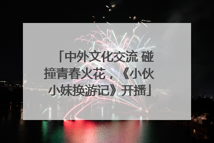 中外文化交流 碰撞青春火花，《小伙小妹换游记》开播
