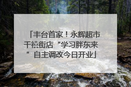 丰台首家！永辉超市千禧街店“学习胖东来”自主调改今日开业