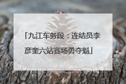 九江车务段：连结员李彦奎六站赛场勇夺魁