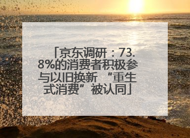京东调研：73.8%的消费者积极参与以旧换新 “重生式消费”被认同