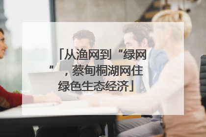 从渔网到“绿网”，蔡甸桐湖网住绿色生态经济