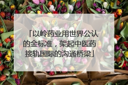 以岭药业用世界公认的金标准，架起中医药接轨国际的沟通桥梁