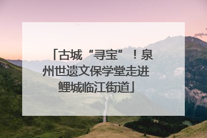 古城“寻宝”！泉州世遗文保学堂走进鲤城临江街道