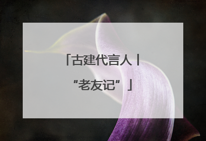 古建代言人丨“老友记”
