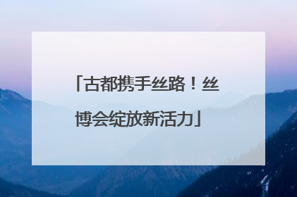 古都携手丝路！丝博会绽放新活力