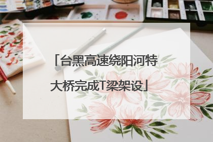 台黑高速绕阳河特大桥完成T梁架设