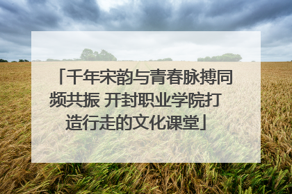 千年宋韵与青春脉搏同频共振 开封职业学院打造行走的文化课堂