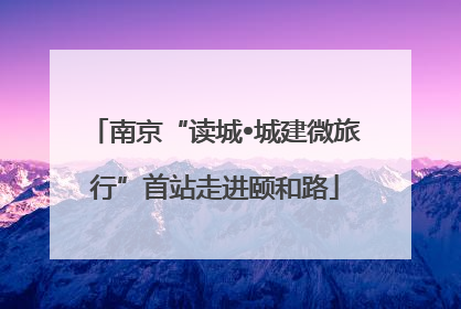 南京“读城•城建微旅行”首站走进颐和路