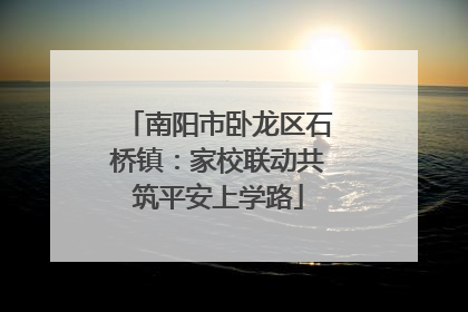 南阳市卧龙区石桥镇：家校联动共筑平安上学路