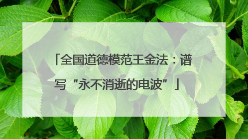 全国道德模范王金法：谱写“永不消逝的电波”