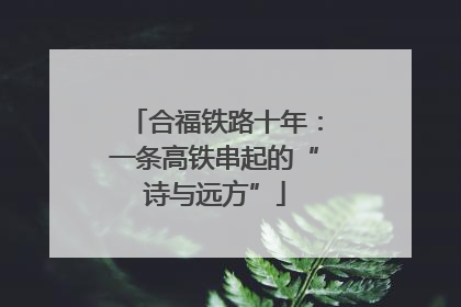 合福铁路十年：一条高铁串起的“诗与远方”