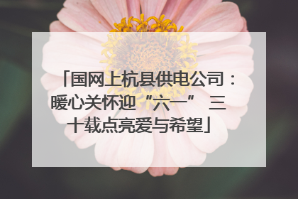 国网上杭县供电公司：暖心关怀迎“六一” 三十载点亮爱与希望