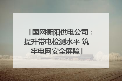 国网衡阳供电公司：提升带电检测水平 筑牢电网安全屏障