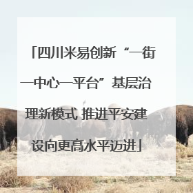 四川米易创新“一街一中心一平台”基层治理新模式 推进平安建设向更高水平迈进