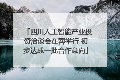 四川人工智能产业投资洽谈会在蓉举行 初步达成一批合作意向