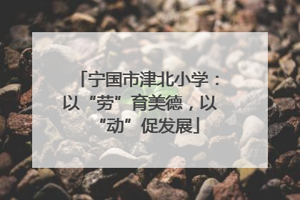 宁国市津北小学：以“劳”育美德，以“动”促发展